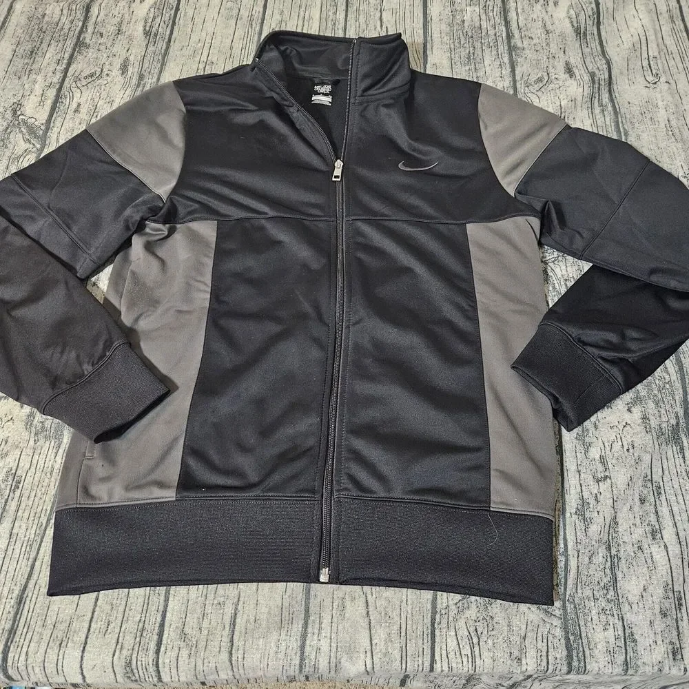 Nike Fleece Mens S Small Unisex Swoosh Black Sweatwe Athletic Dept Women Men ZIP - Picture 2 of 7